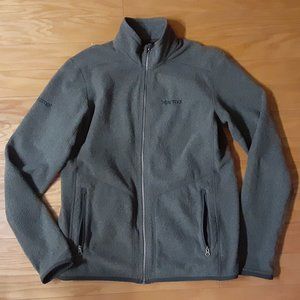 Marmot Full Zip Gray Fleece Jacket mens Size Large